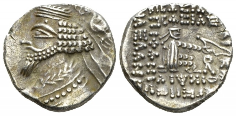 Parthia, Phraates IV, 38-32 Laodicea Drachm circa 38-32, AR 20mm., 2.78g. Kings ...