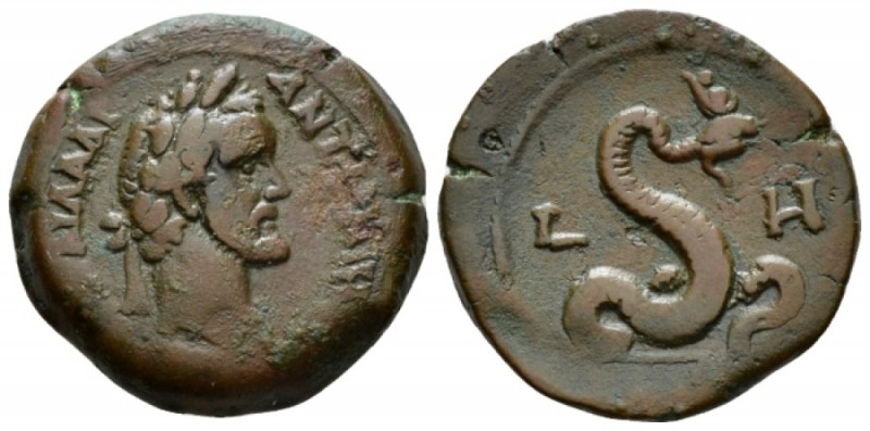 Egypt, Alexandria Antoninus Pius, 138-161 Diobol circa 144-145 (year 8), Æ 23.5m...