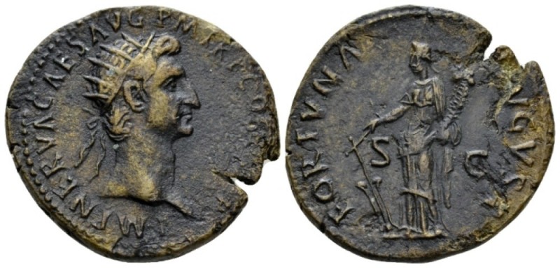 Nerva, 96-98 Dupondius circa 97, Æ 29mm., 11.91g. IMP NERVA CAES AVG P M TR P CO...