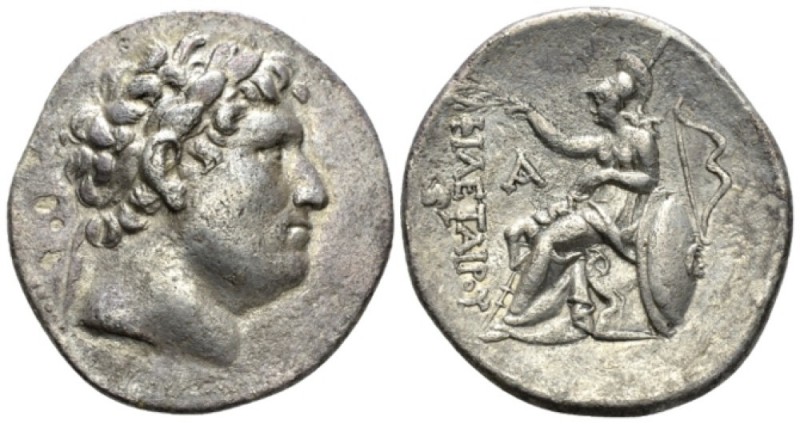 Kingdom of Pergamum, Attalos I, 241-197 Tetradrachm Pergam 241-235, AR 30.5mm., ...