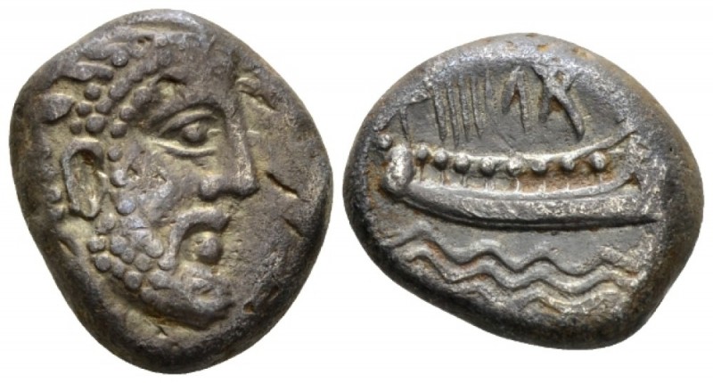 Phoenicia, Gerashtart (Gerostratos) Arados Stater circa 336-335, AR 20mm., 10.05...