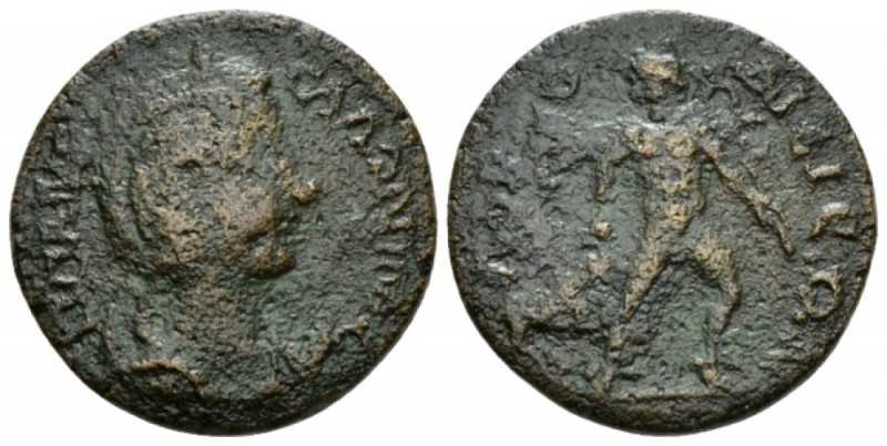 Caria, Aphrodisia Salonina, wife of Gallienus Bronze circa 254-268, Æ 22.5mm., 7...