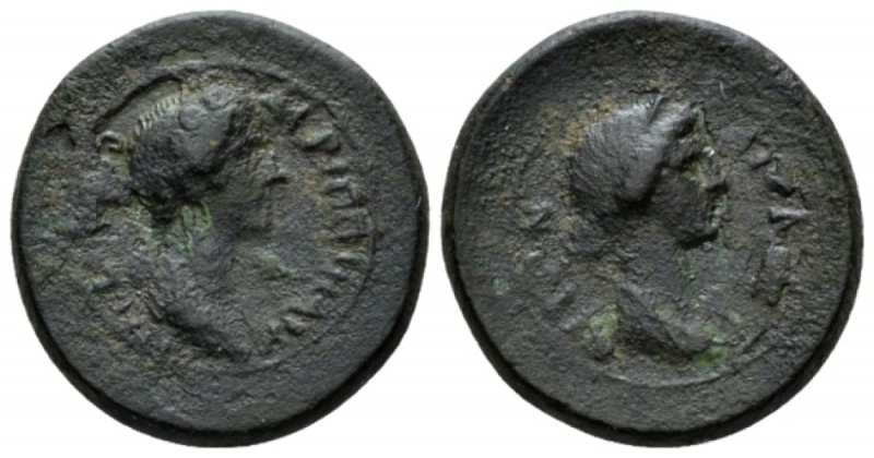 Phrygia, Aezanis Agrippina Senior, mother of Gaius Bronze circa 50-59, Æ 20mm., ...