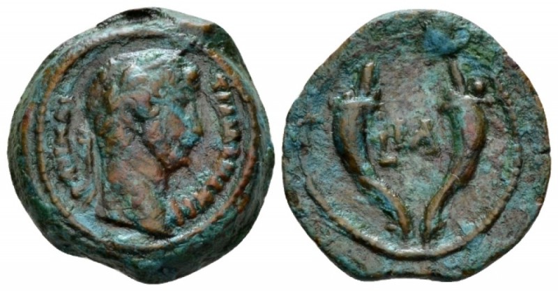 Egypt, Alexandria Hadrian, 117-138 Obol 126-127 (year 11), Æ 19.5mm., 5.41g. Lau...