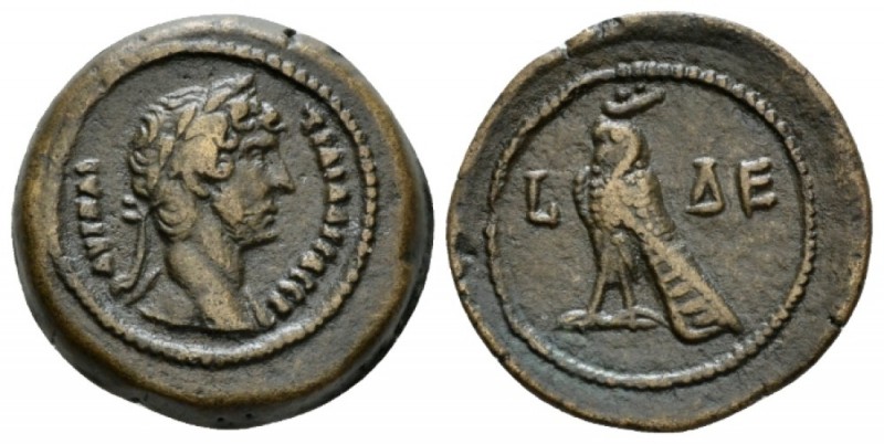 Egypt, Alexandria Hadrian, 117-138 Obol circa 125-126 (year 10), Æ 19mm., 4.89g....