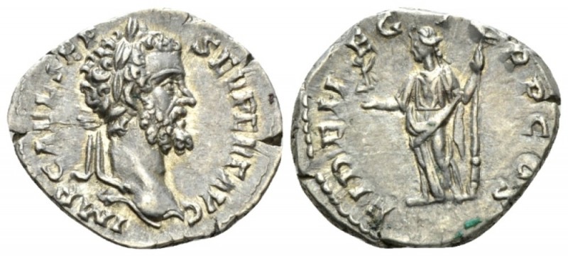 Septimius Severus, 193-211 Denarius Alexandria circa 193, AR 19.5mm., 2..72g. La...