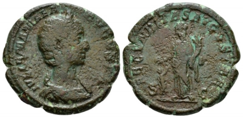 Julia Mamaea, mother of Severus Alexander As circa 232, Æ 25.5mm., 10.36g. Drape...