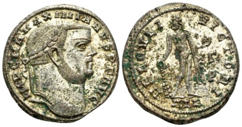 Maximianus Herculius, first reign 286-305 Follis circa 304-305, Æ 26mm., 10.92g....