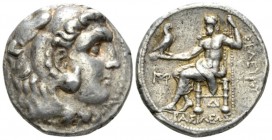 The Seleucid Kings, Seleucus I Nicator, 312- 281 BC Seleucia on Tigris Tetradrachm circa 300-281, AR 26mm., 17.12g. Head of Herakles r., wearing lion ...