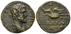 Bithynia, Calchedon Septimius Severus, 193-211 Bronze circa 193-211, Æ 24.5mm., 6.32g. Laureate and draped bust r. Rev. Apollo flying l. on swan, play...