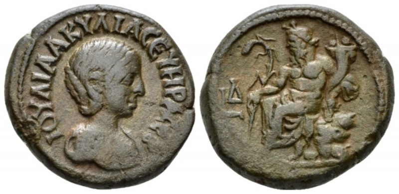 Egypt, Alexandria Aquilia Severa, wife of Elagabalus Tetradrachm circa 220--221 ...