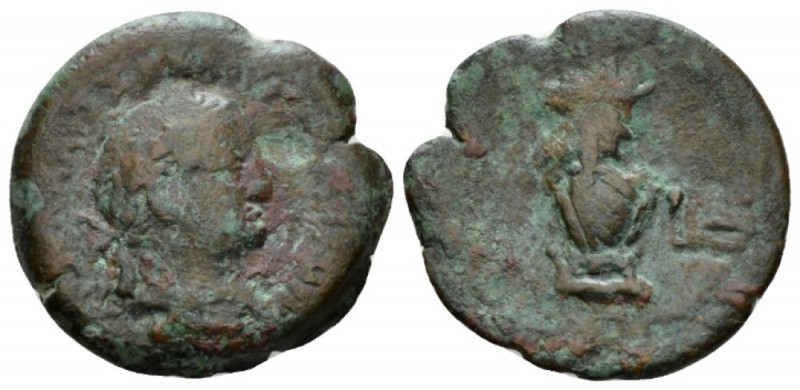 Egypt, Alexandria. Dattari. Vespasian, 69-79 Obol circa 74-75 (year 7), Æ 21mm.,...