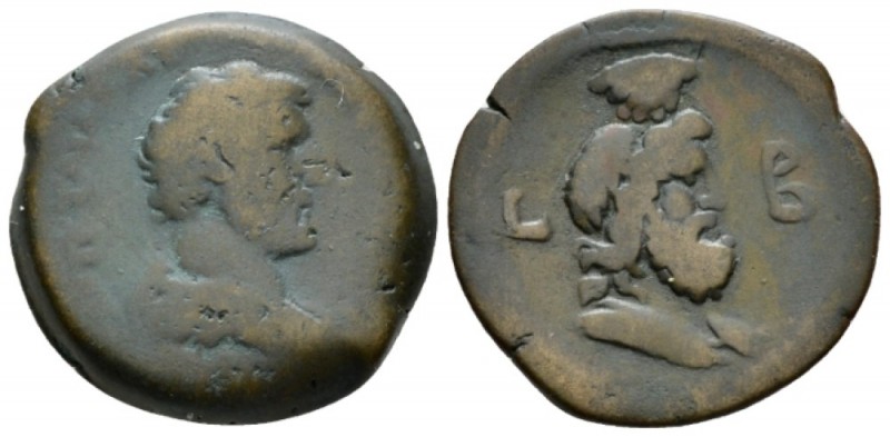 Egypt, Alexandria. Dattari. Antoninus Pius, 138-161 Diobol circa 138-139 (year 2...