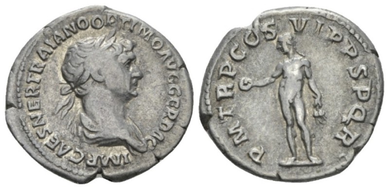 Trajan, 98-117 Denarius circa 114-117, AR 19.5mm., 3.15g. IMP CAES NER TRAIANO O...