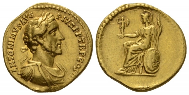 Antoninus Pius, 138-161 Aureus circa 147, AV 19.5mm., 6.93g. ANTONINVS AVG PIVS ...