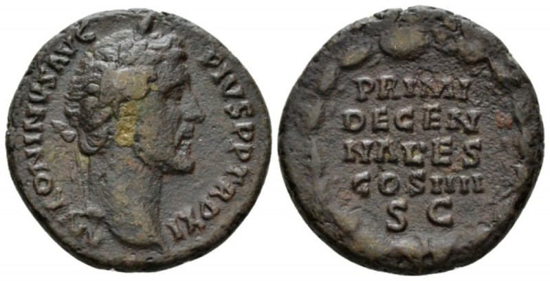 Antoninus Pius, 138-161 As circa 147-148, Æ 25.5mm., 9.78g. ANTONINVS AVG PIVS P...