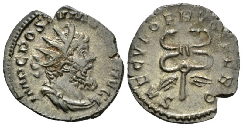 Postumus, 259-268 Antoninianus Lugdunum circa 260-269, AR 21.5mm., 3.54g. IMP C ...