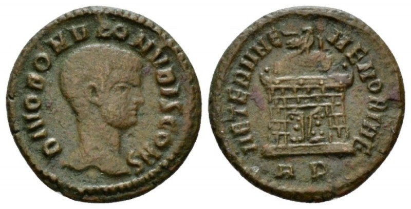 Romolus, son of Maxentius Quarter Follis circa 310-311, Æ 16.5mm., 2.28g. Bare h...