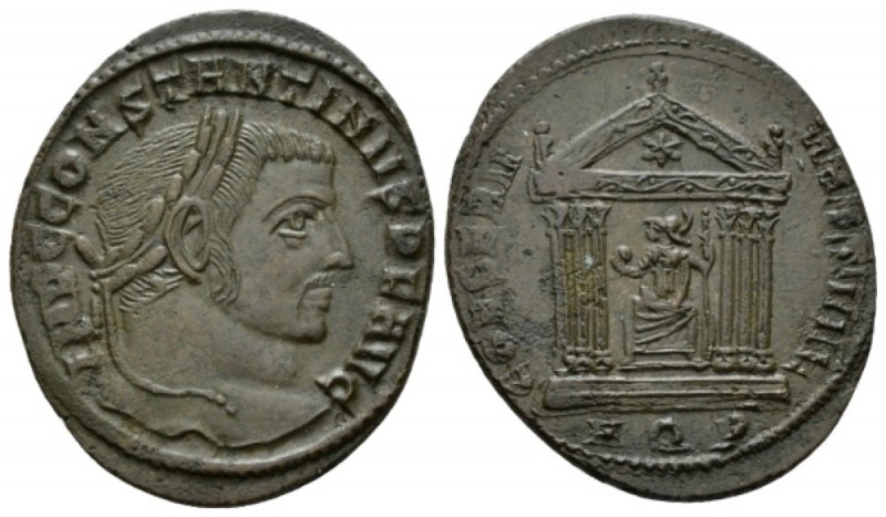 Constantine I, 307-337 Follis Aquileia circa 307-310, Æ 23.5mm., 6.35g. Laureate...