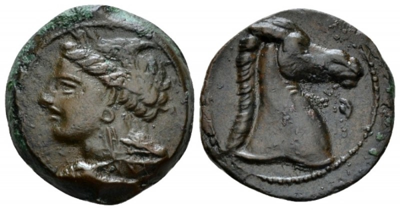 The Carthaginians in Sicily and North Africa, Sardinia Bronze circa 300-264, Æ 1...