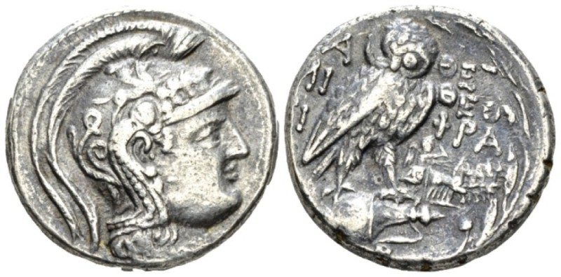 Attica, Athens. New Style coinage. Tetradrachm circa 137-136, AR 26.5mm., 17.01g...