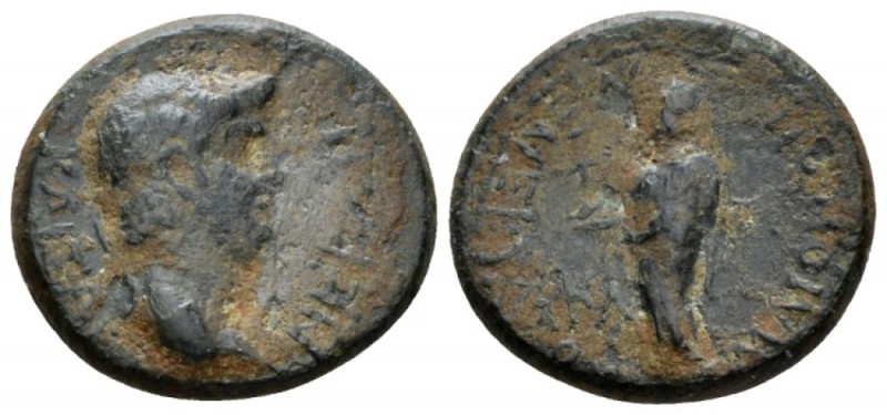 Lydia, Maeonia Nero, 54-68 Bronze circa 54-68, Æ 19.5mm., 4.23g. Laureate head r...