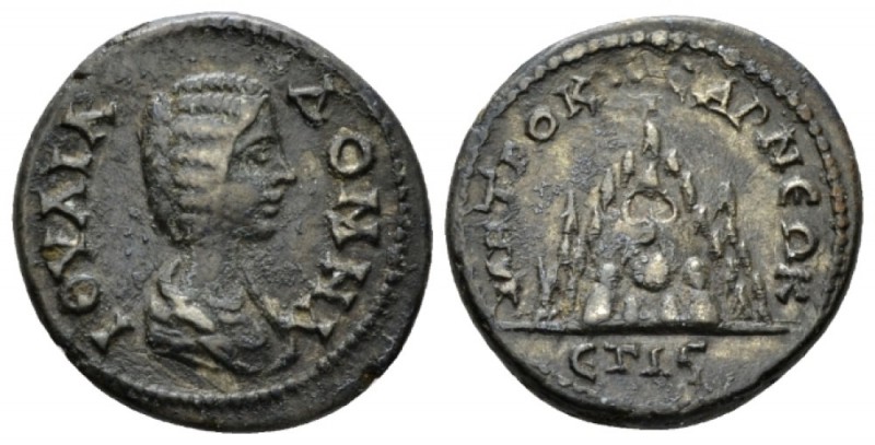 Cappadocia, Caesarea Julia Domna, wife of Septimius Severus Drachm circa 208-209...