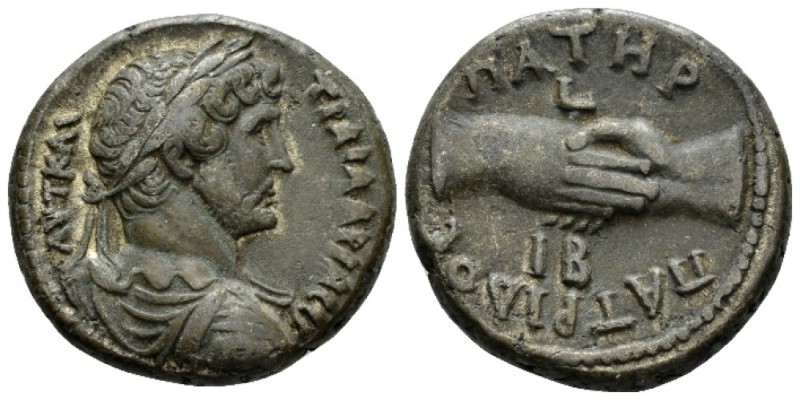 Egypt, Alexandria Hadrian, 117-138 Tetradrachm circa 127-128 (year 12), billon 2...