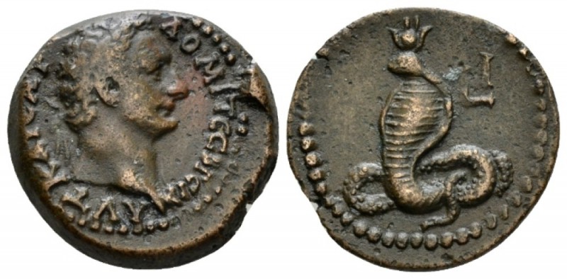 Egypt, Alexandria. Dattari. Domitian, 81-96 Obol circa 90-91 (year 10), Æ 19mm.,...