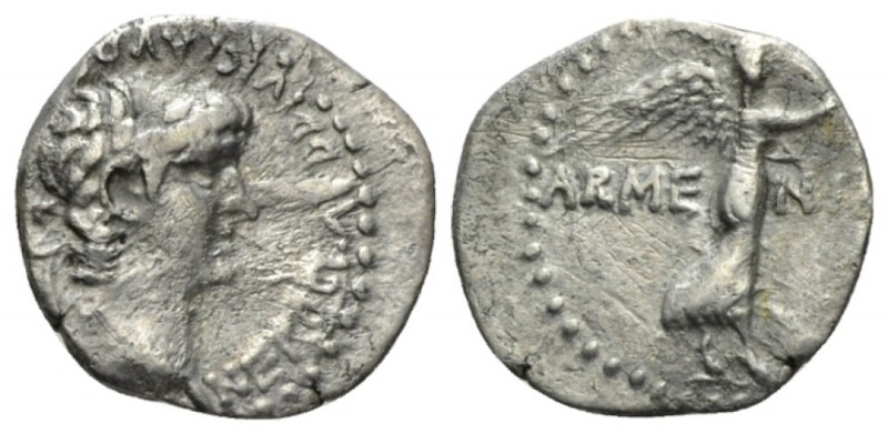 Nero, 54-68 Hemidrachm Caesaraea (Cappadocia) circa 58-60, AR 14mm., 1.63g. Laur...