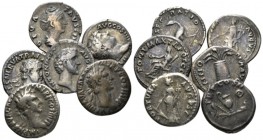 Nerva, 96-98 Lot of 6 denarii circa 96-98, AR 17mm., 19.33g. Lot of 6 denarii: including Nerva (2), Trajan, Hadrian, A. Pius, Faustina.

About Very ...