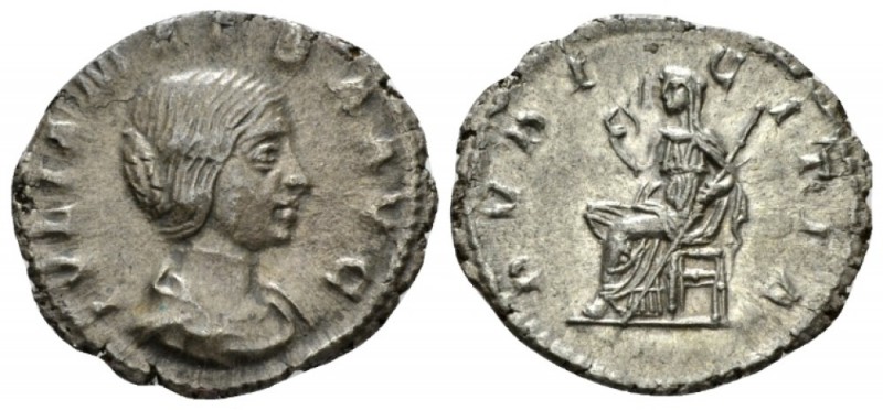 Julia Maesa, sister of Julia Domna and grandmother of Elagabalus Denarius circa ...