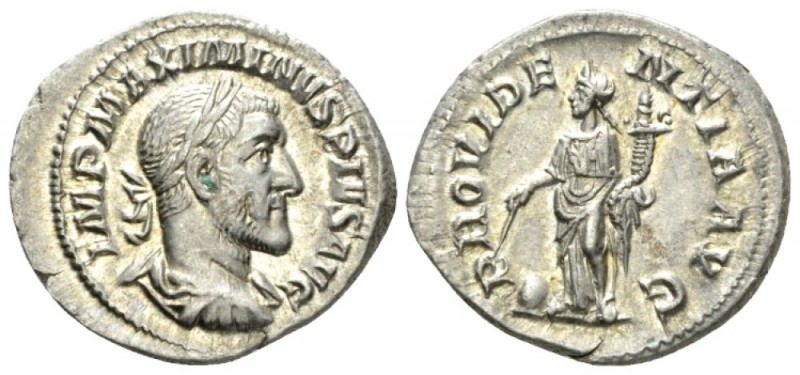 Maximinus I, 235-238 Denarius circa 235-236, AR 20.5mm., 3.26g. Laureate, draped...