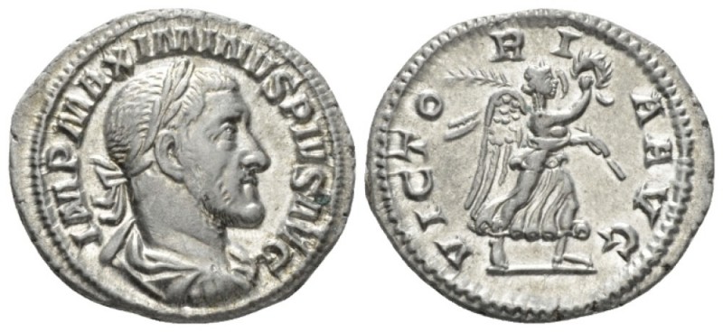Maximinus I, 235-238 Denarius circa 235-236, AR 20.5mm., 3.22g. Laureate, draped...