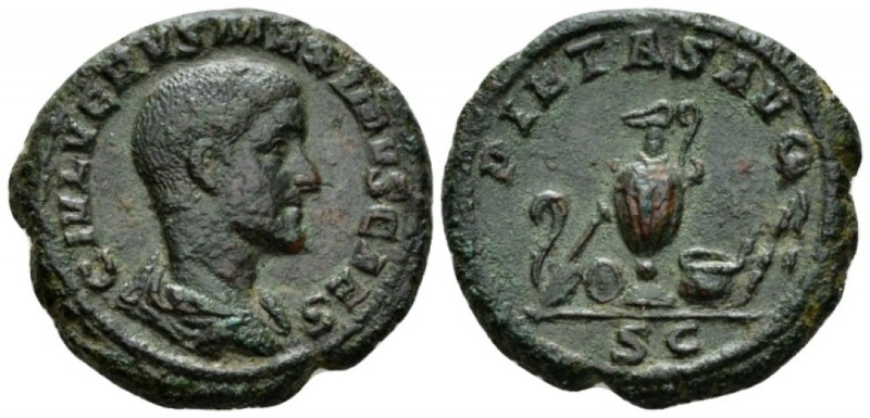 Maximus Caesar, 235-238 As circa 235-236, Æ 27mm., 13.07g. Bare-headed, draped b...