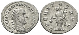 Trajan Decius, 249-251 Antoninianus circa 249-251, AR 24.5mm., 4.47g. Radiate, draped and cuirassed bust r. Rev. VBERITAS AVG Uberitas standing standi...