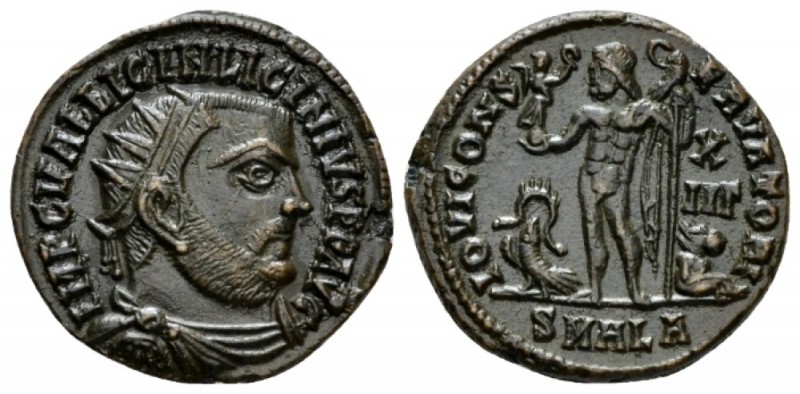 Licinius, 308-324 Follis Alexandria circa 321-324, Æ 19mm., 3.27g. Radiate, drap...