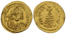 Tiberius II Constantine, 578 – 582 Lightweight solidus of 22 siliquae Antiochia circa 579-582, AV 21.5mm., 4.07g. Cuirassed bust facing, wearing crown...