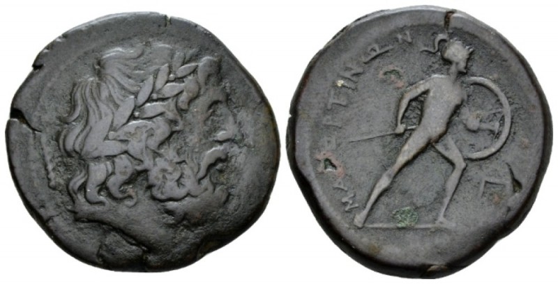 Sicily, Messana, The Mamertini, Pentonkion circa 220-200, Æ 28.5mm., 12.97g. Lau...