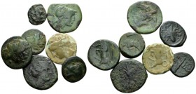 Sicily, Syracuse Lot of 8 Bronzes IV-II cent, Æ 18mm., 32.19g. Lot of 8 bronzes interesting and some rarities. SNG Cop. 910. 860 var. 866 var. 895. 86...