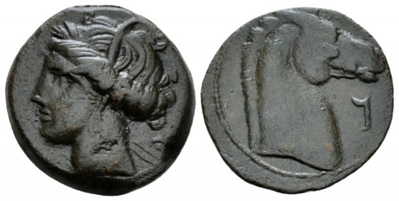 The Carthaginians in Sicily and North Africa, Carthago (?) Bronze circa 300-264,...
