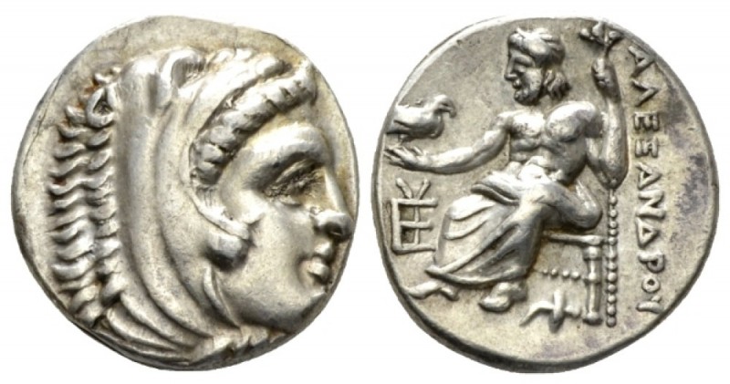Kingdom of Macedon, Alexander III, 336 – 323 Sardes Drachm circa 323-322, AR 16....