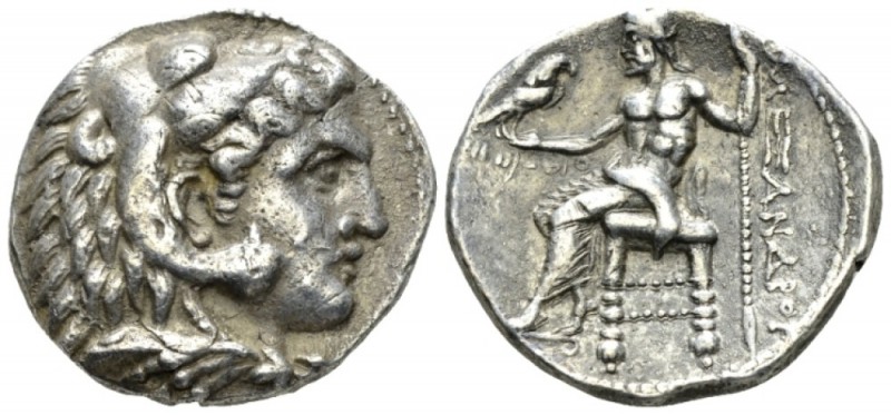Kingdom of Macedon, Alexander III, 336 – 323 Ake Tetradrachm circa 308-307, AR 2...