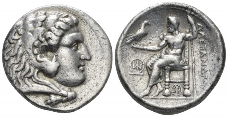 Kingdom of Macedon, Alexander III, 336 – 323 Tyre Tetradrachm circa 301-290, AR ...