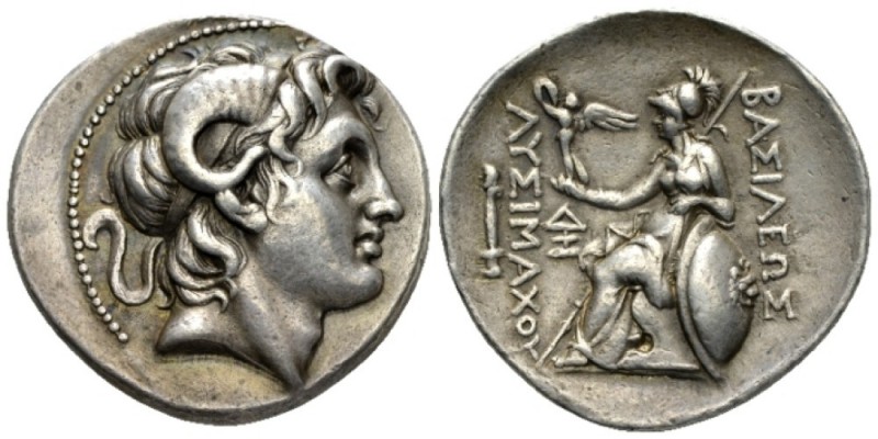 Kingdom of Thrace, Lysimachus, 323 – 281, Lampsacus Tetradrachm circa 297-281, A...