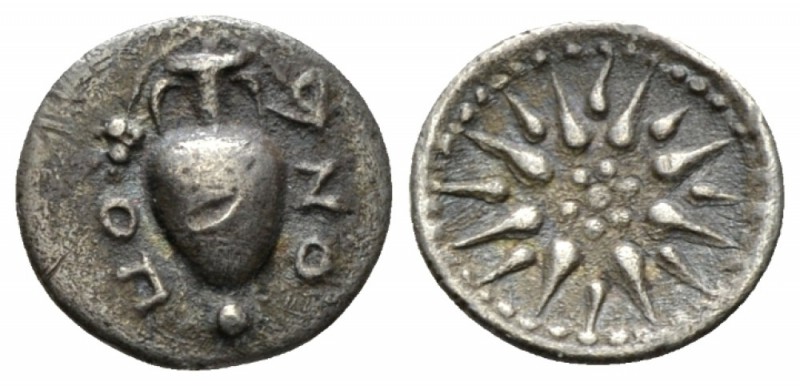 Locri Opuntii, Locris Obol second quarter of the IV century, AR 12mm., 0.74g. Am...
