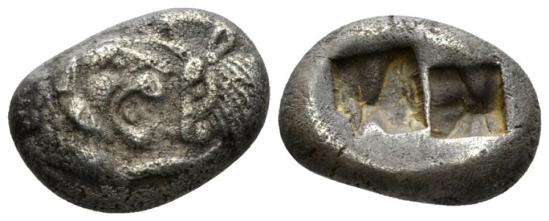 Lydia, Sardis Siglos temp. Cyrus – Darios I circa 550/39-520, AR 16mm., 5.22g. C...