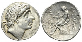 The Seleucid Kings, Antiochus II Theos, 261-246 Seleuceia on the Tigris Tetradrachm circa 261-246, AR 27.5mm., 16.54g. Diademed head of Antiochus I r....