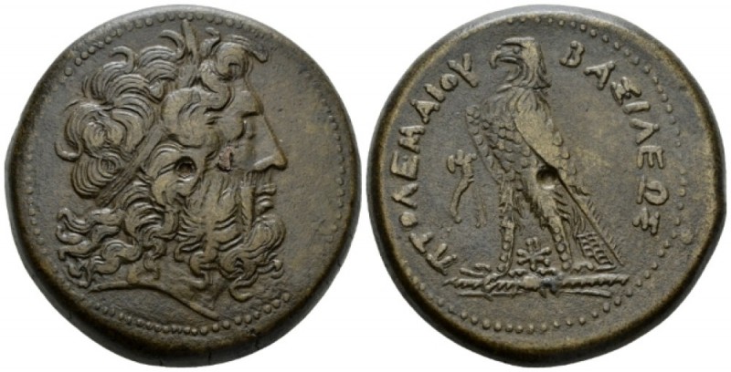 The Ptolemies, Euergetes, 246-222 Alexandria Drachm circa 230-222, Æ 43.5mm., 68...