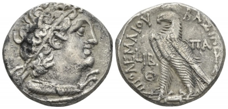 The Ptolemies, Cleopatra III and Ptolemy X (107-101), Alexandria Tetradrachm cir...